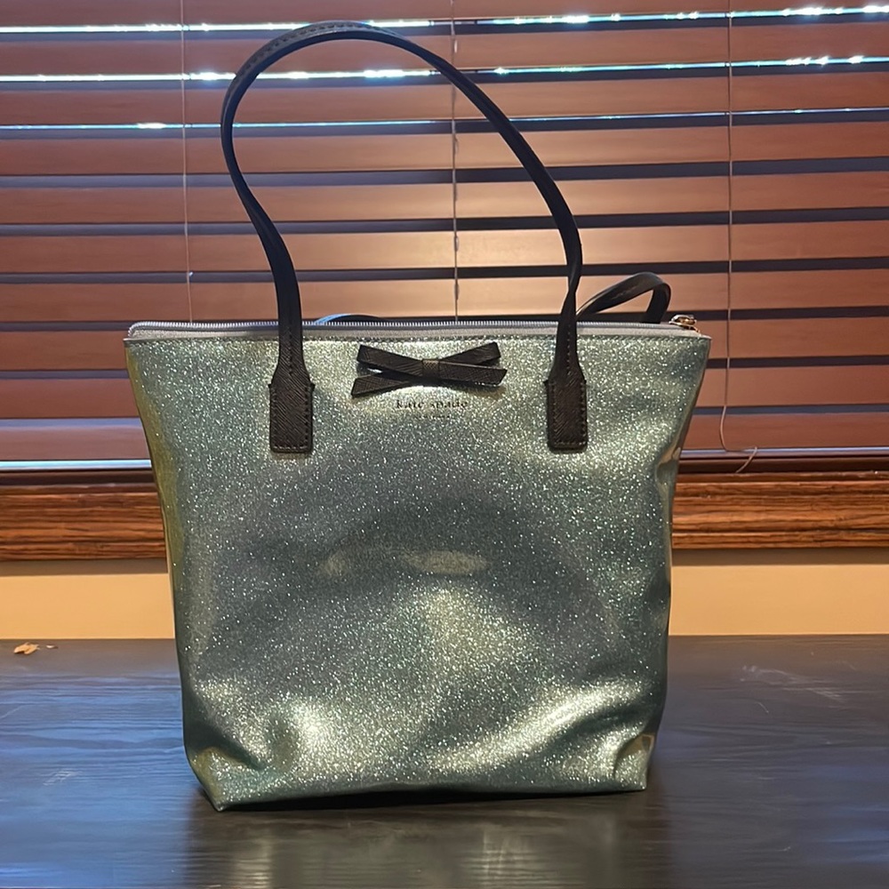 Baby Blue Sparkly Patent Kate Spade Bag